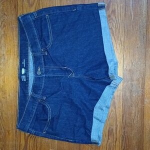 Dark Stretch Jean Shorts Size 12